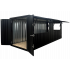 Kioskcontainer 6M mit 2 Fenstern in der Länge und 1 Fenster in der Breite.