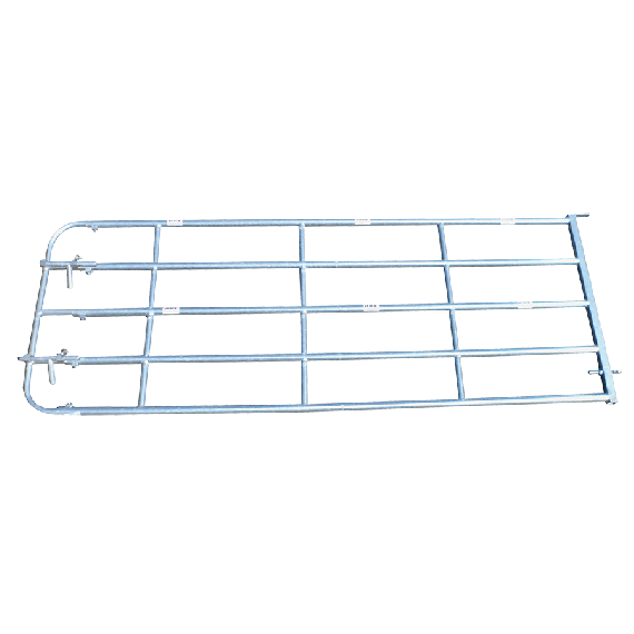 Verzinktes Weidezauntor 6 bis 7 m - Mit 2 Riegeln  